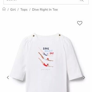 Janie and Jack White Long Sleeve Tee with Red and Blue Design